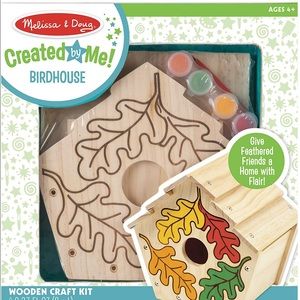 🆕 Melissa & Doug Created by Me! Birdhouse Build-Your-Own Wooden Craft Kit